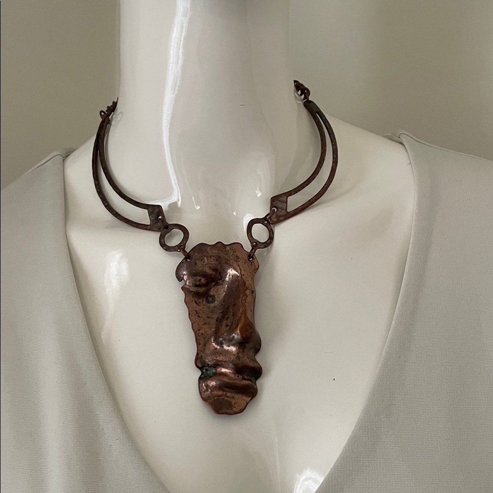 Greek Goddess Venus Copper Necklace